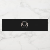 Unisex bis Tod tun uns Teil, Braut zu sein, Knoche Wasserflaschenetikett (Einzelnes Label)