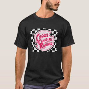 Unisex Black Classic Fit Motorrad Klein T-Shirt