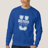 Unisex Blue "Bemis U." Sweatshirt - dunkle Farben (Vorderseite)