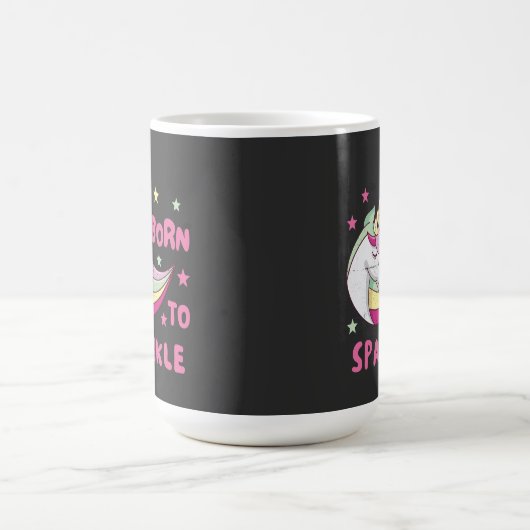 Unisex Born to Sparkle Kaffeetasse (Mittel)