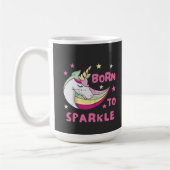 Unisex Born to Sparkle Kaffeetasse (Links)