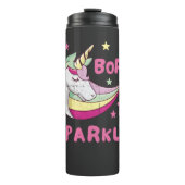 Unisex Born to Sparkle Thermosbecher (Vorderseite)