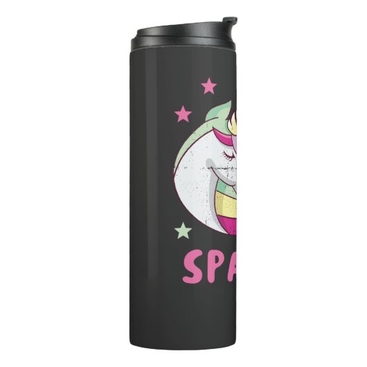 Unisex Born to Sparkle Thermosbecher (Nach links gedreht)