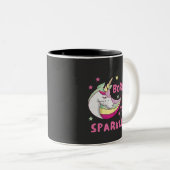 Unisex Born to Sparkle Zweifarbige Tasse (VorderseiteRechts)