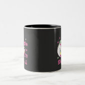 Unisex Born to Sparkle Zweifarbige Tasse (Mittel)