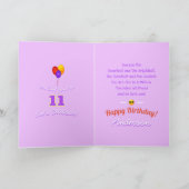 Unisex Cooles Kind mit Sun Emojis Balloons Geburts Karte (Innenseite)