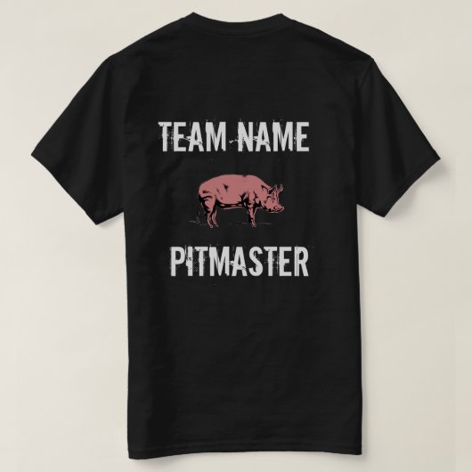 Unisex Custom GRILLEN Team Pitmaster T - Shirt (Design Rückseite)