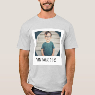 Unisex Custom Vintage Photo And Year Shirt 