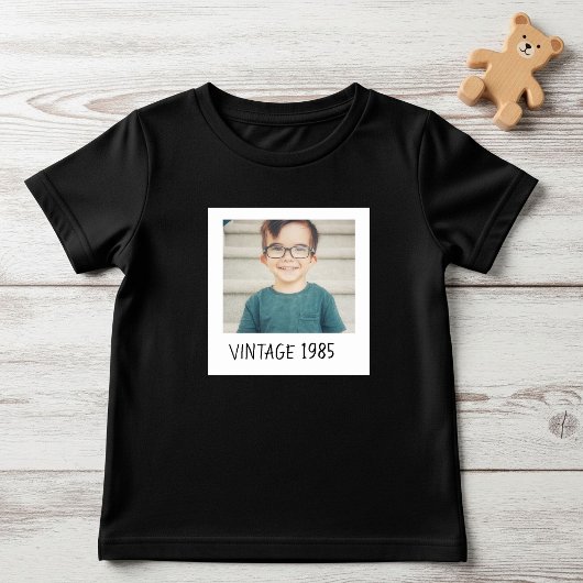 Unisex Custom Vintage Photo And Year Shirt 