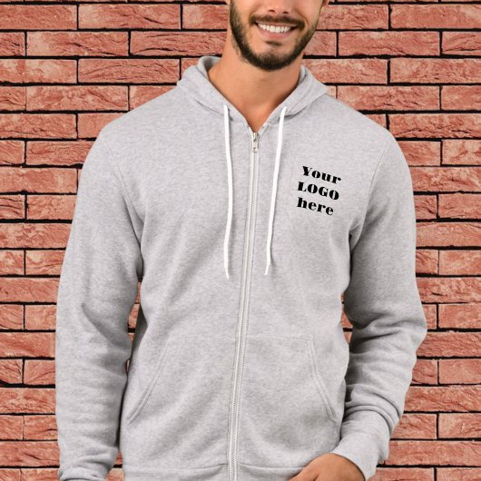 Unisex customized sweater with zipper hoodie