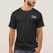 Unisex Elche auf einem Highway-Shirt (Schwarz) T-Shirt (Vorderseite)