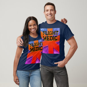 Unisex Flight Medic lila Star des Lebens T-Shirt