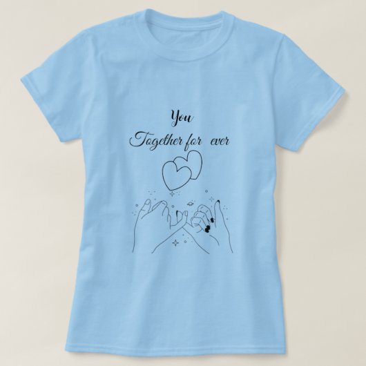 Unisex  for couples to celebrate Valentine´s day. T-Shirt (Design vorne)