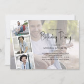 Unisex | FotoCollage | Einladung zum Geburtstag (Vorderseite)