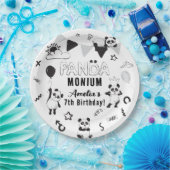 Unisex Fun Panda-Monium Kindergeburtstag Party Pappteller (Party)