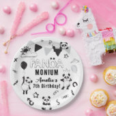 Unisex Fun Panda-Monium Kindergeburtstag Party Pappteller (Party)