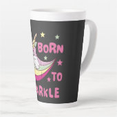 Unisex Geboren zu Sparkle Milchtasse (Rechte Ecke)
