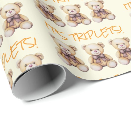 unisex Geschenkpackung für Triplets, Packpapier (Rolleneckpunkt)