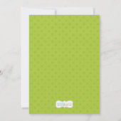 Unisex Green Zebra Einladung (Rückseite)