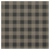 Unisex Grey Black Kariert Checkered Buffalo Muster Stoff (Nahaufnahme)