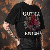 Unisex Halloween "Gothic Enigma" Gotische Rose T-Shirt
