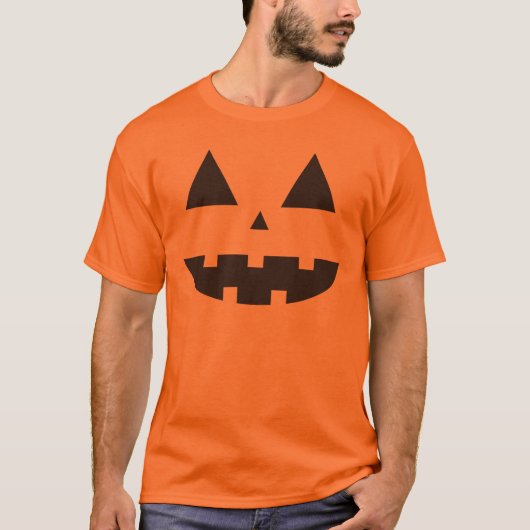 Unisex Halloween Pumpkin Face T - Shirt (Vorderseite)