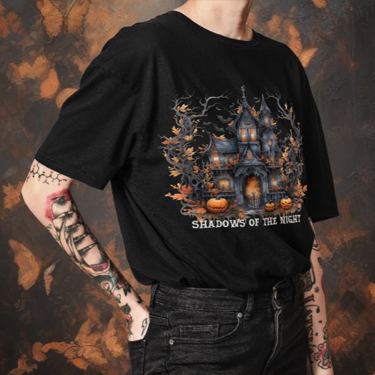 Unisex Halloween "Schatten der Nacht" Gotik T-Shirt