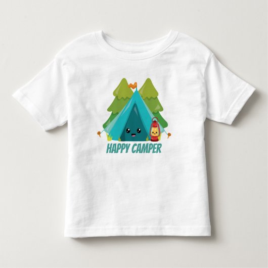 Unisex Happy Camping T - Shirt (Vorderseite)