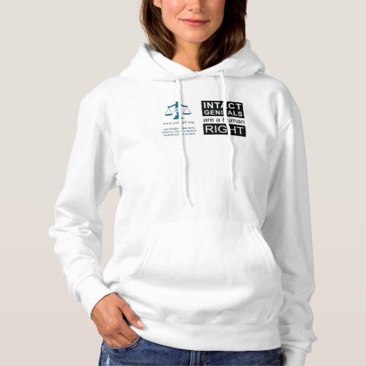 Unisex Hoodie - Intakte Genitalien (Vorderseite)