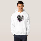 Unisex hoodie with a charming couple design (Vorne ganz)