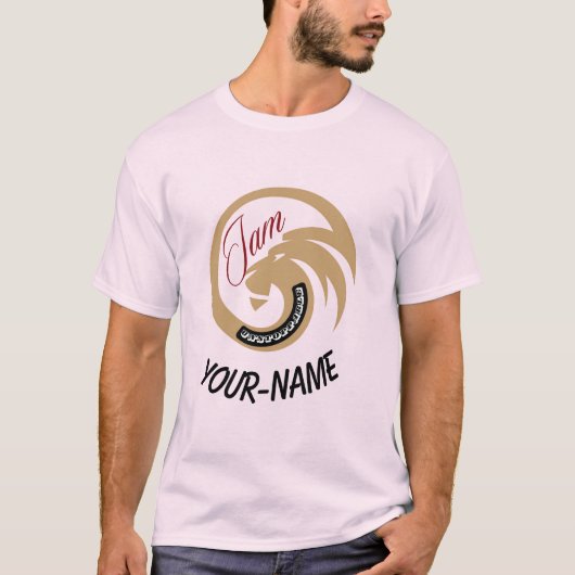 Unisex 'I Am Unstoppt' Custom Lion Head Tshirt (Vorderseite)