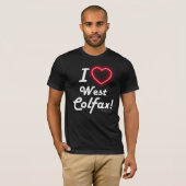 Unisex "I Love West Colfax" Black T-Shirt (Vorne ganz)