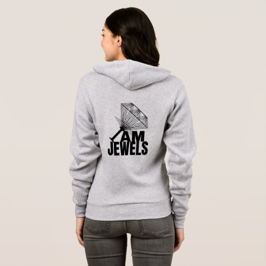 unisex Jacke Hoodie (Schwarz voll)