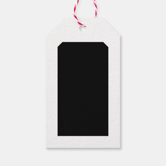 Unisex jedes Ereignis Schwarz & Weiß individuell a Geschenkanhänger (Rückseite)