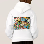 Unisex Kids Hoodie- Retro Nostalgie Hoodie. Hoodie (Rückseite)