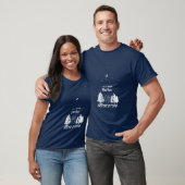 Unisex läuft T-Shirt - "Der Run hört nie auf." (Unisex)