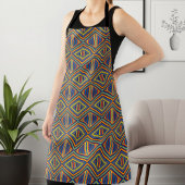 Unisex Long Apron with Unique Pattern Schürze
