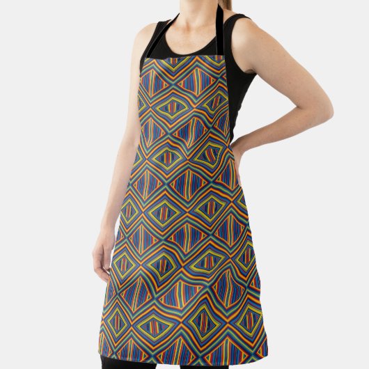 Unisex Long Apron with Unique Pattern Schürze (InSitu)