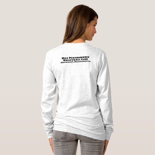 Unisex Long Sleeve: Max-Logo T-Shirt (Schwarz voll)