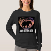 Unisex Long sleeved Nosey Jetzt Shirt (Vorderseite)