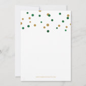 Unisex Lucky One St Patrick First Birthday Party Einladung (Rückseite)