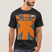 Unisex Medic Orange & Grafit Star des Lebens T-Shirt (Vorderseite)