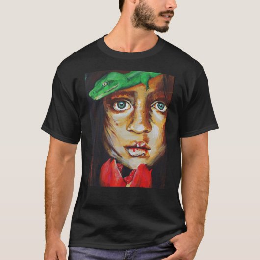Unisex/Men's T - Shirt - Eva und die Schlange (Vorderseite)