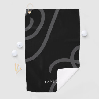 Unisex Modernes Golfhandtuch mit Individuelle Name