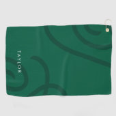 Unisex Modernes Golfhandtuch mit Individuelle Name (Horizontal)