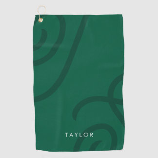 Unisex Modernes Golfhandtuch mit Individuelle Name