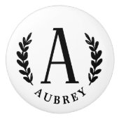 Unisex Monogram | Keramikknauf (Vorderseite)