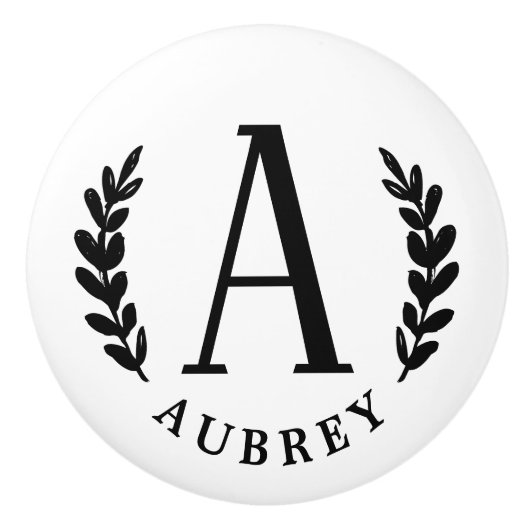 Unisex Monogram | Keramikknauf (Vorderseite)