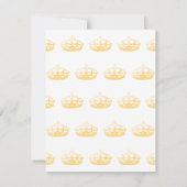 Unisex Palace Salon Jubilee Crown Einladung (Rückseite)