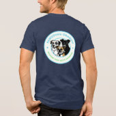 Unisex PAWSitively Obedient T-Shirt  Tri-Blend Shirt (Rückseite)